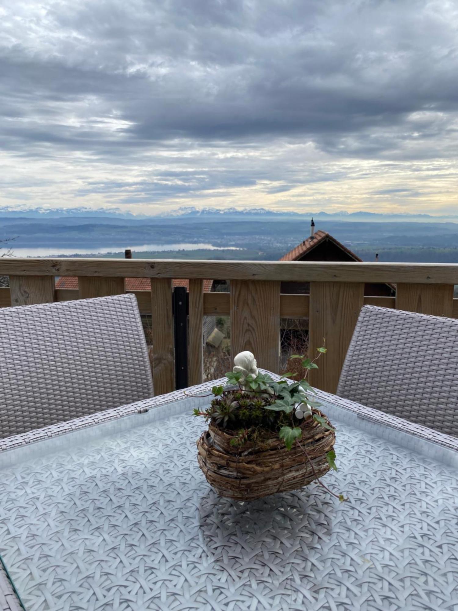 Tevenon Vue Panoramique Alpes-Lac Grandevent Ngoại thất bức ảnh