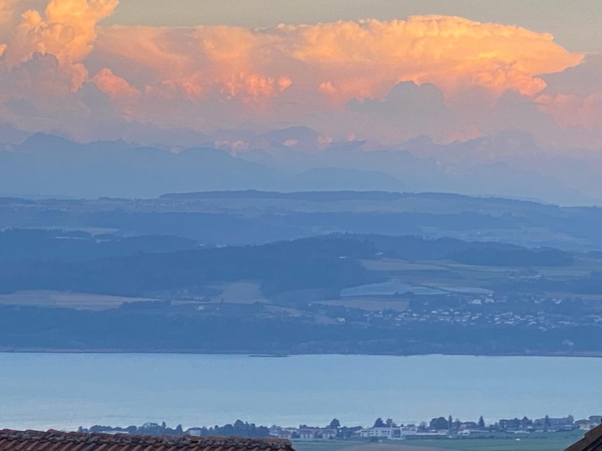 Tevenon Vue Panoramique Alpes-Lac Grandevent Ngoại thất bức ảnh